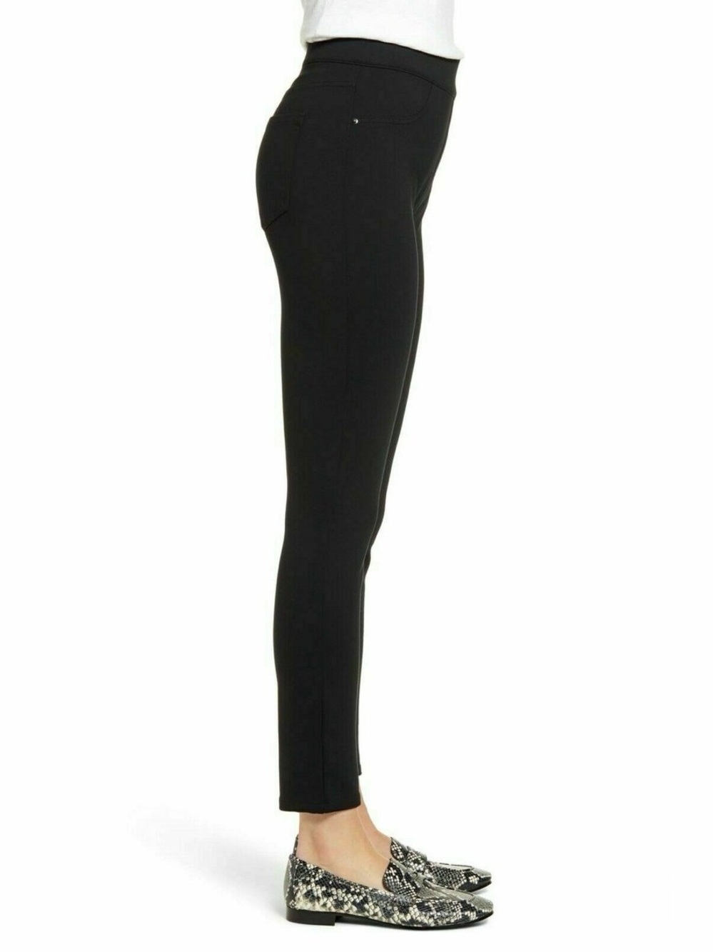 SPANX The Perfect Pant Ankle 4 Pocket Black Leggings Womens XL Ponte Pants